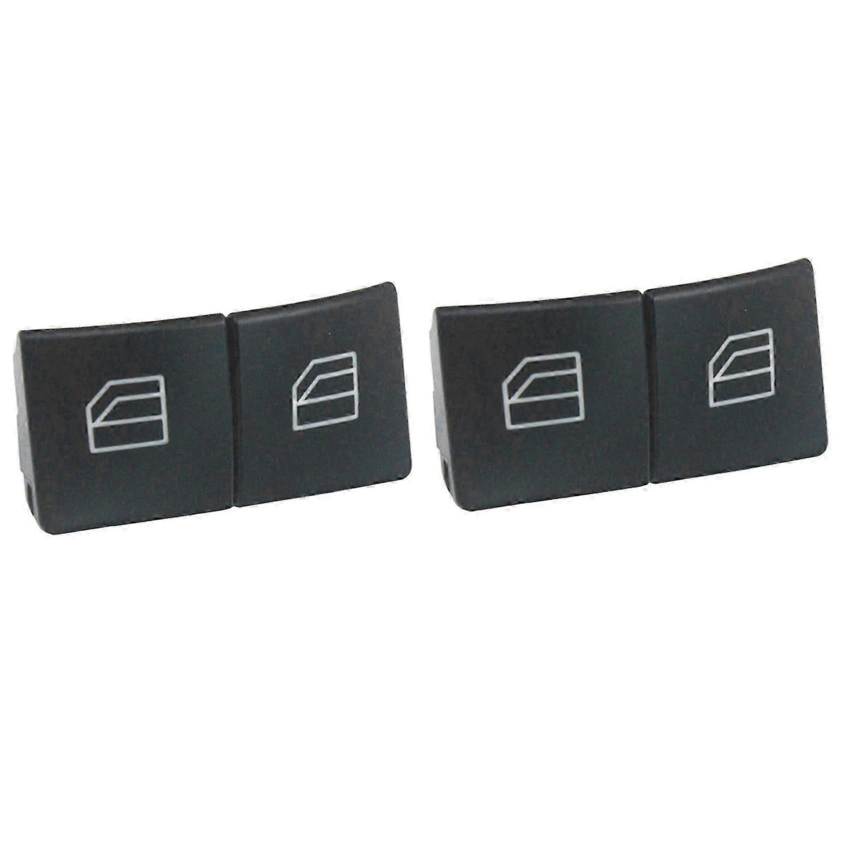 4X Window Switch Button Covers for W204 W212 C E Class, Front Left+Right Window Switch Button Caps..