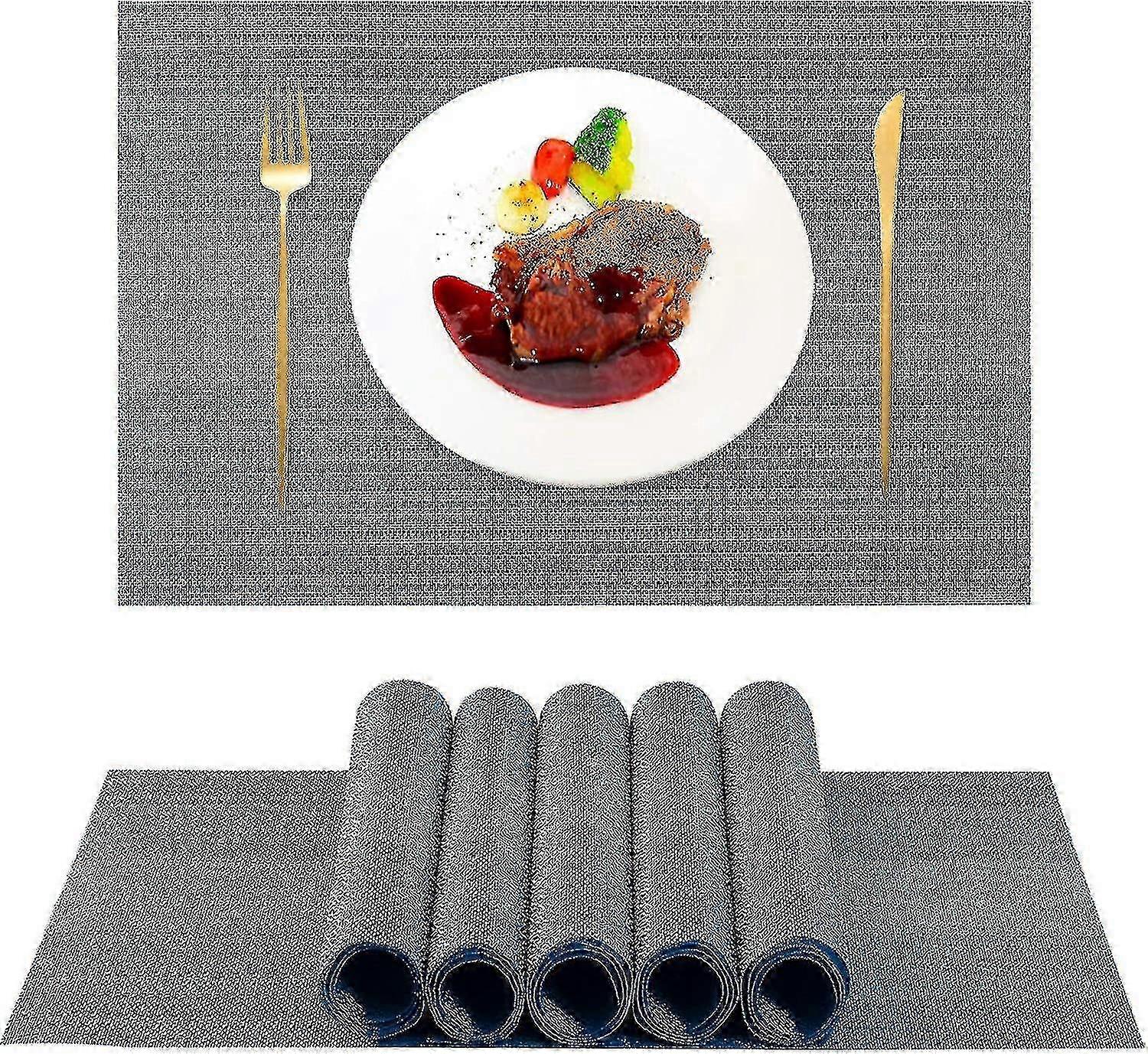 Placemats For Dining Table Set Of 6 Washable Fabric