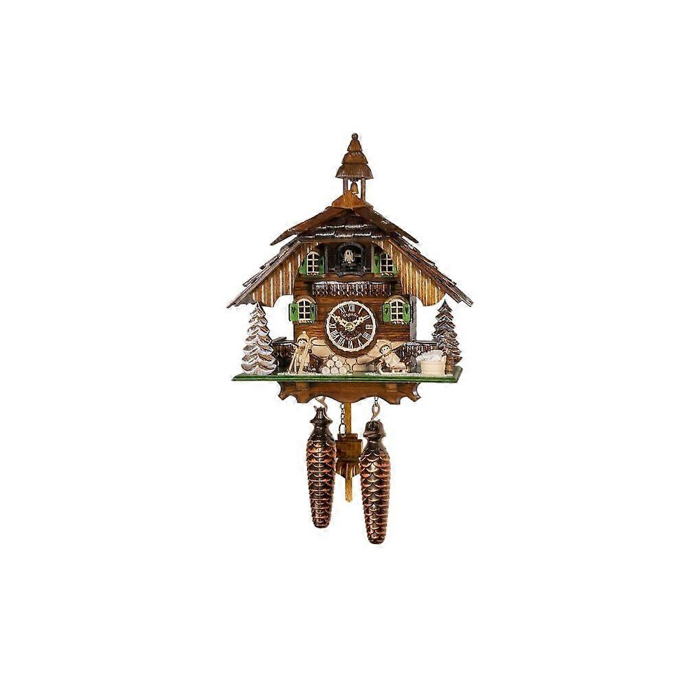 Engstler - 44424_Q - Cuckoo Clock - Quartz - Walnut - 31 cm