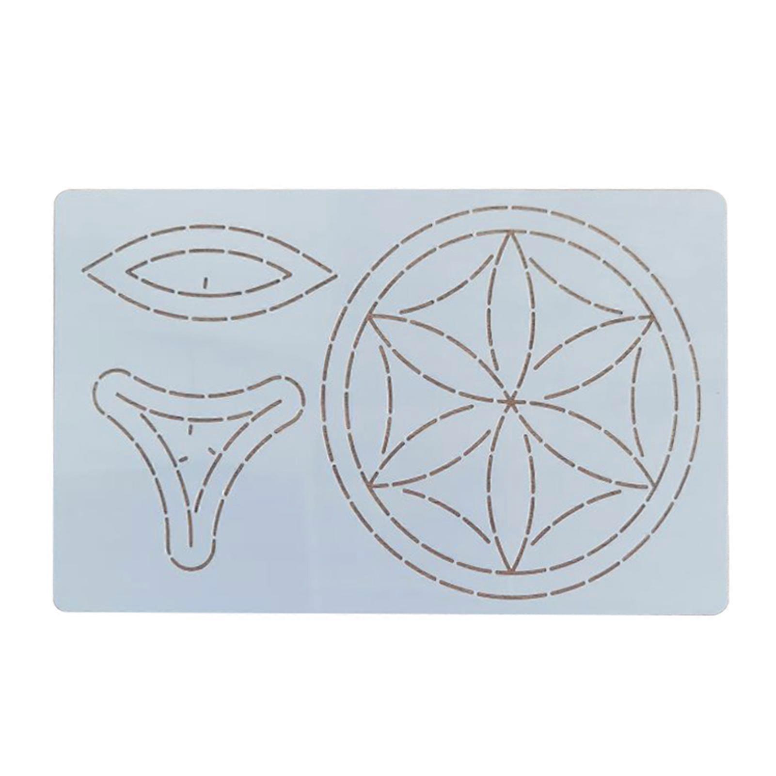 Plastic Stencil for DIY Patchworks Sewing Plastic Patchworks Tool for Embroidery Patchworks Sewing Craft