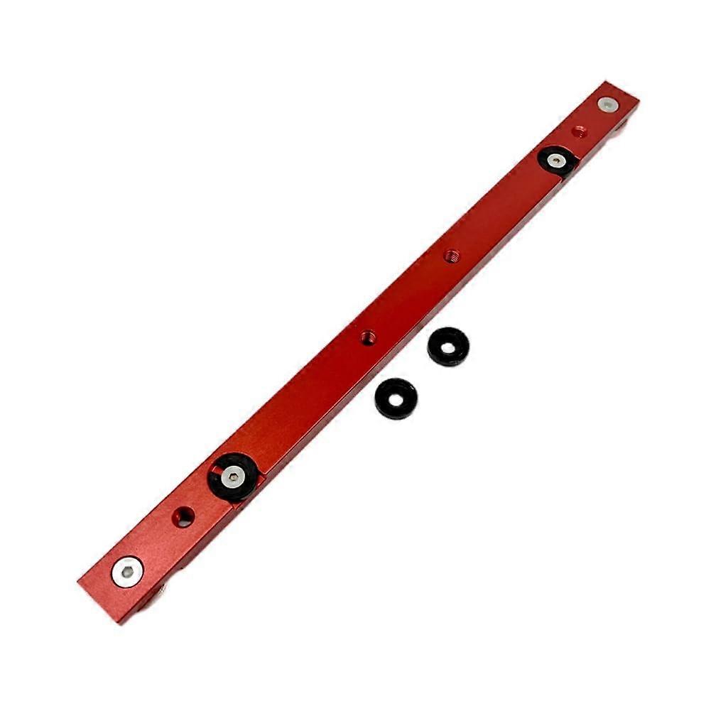 Miter rail for woodworking, aluminum alloy, Tslot, table saw, router, miter gauge, DIY tool, red, durable, easy to use, 300 mm