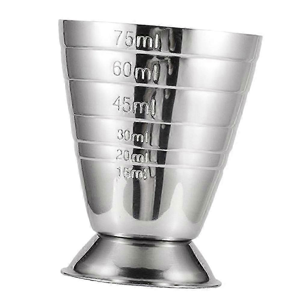Precise Bar Jigger Stainless Steel Cocktail Measuring Cup 75ml Silver