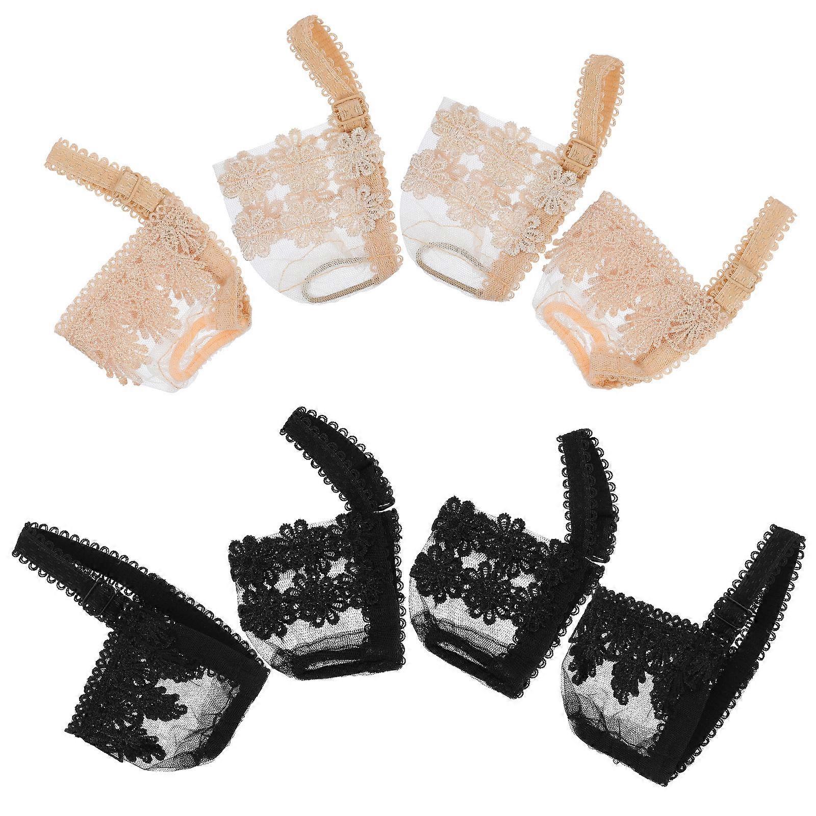 4 Pairs Detachable Shoe Straps for High Heels Sandals and Loose Shoes
