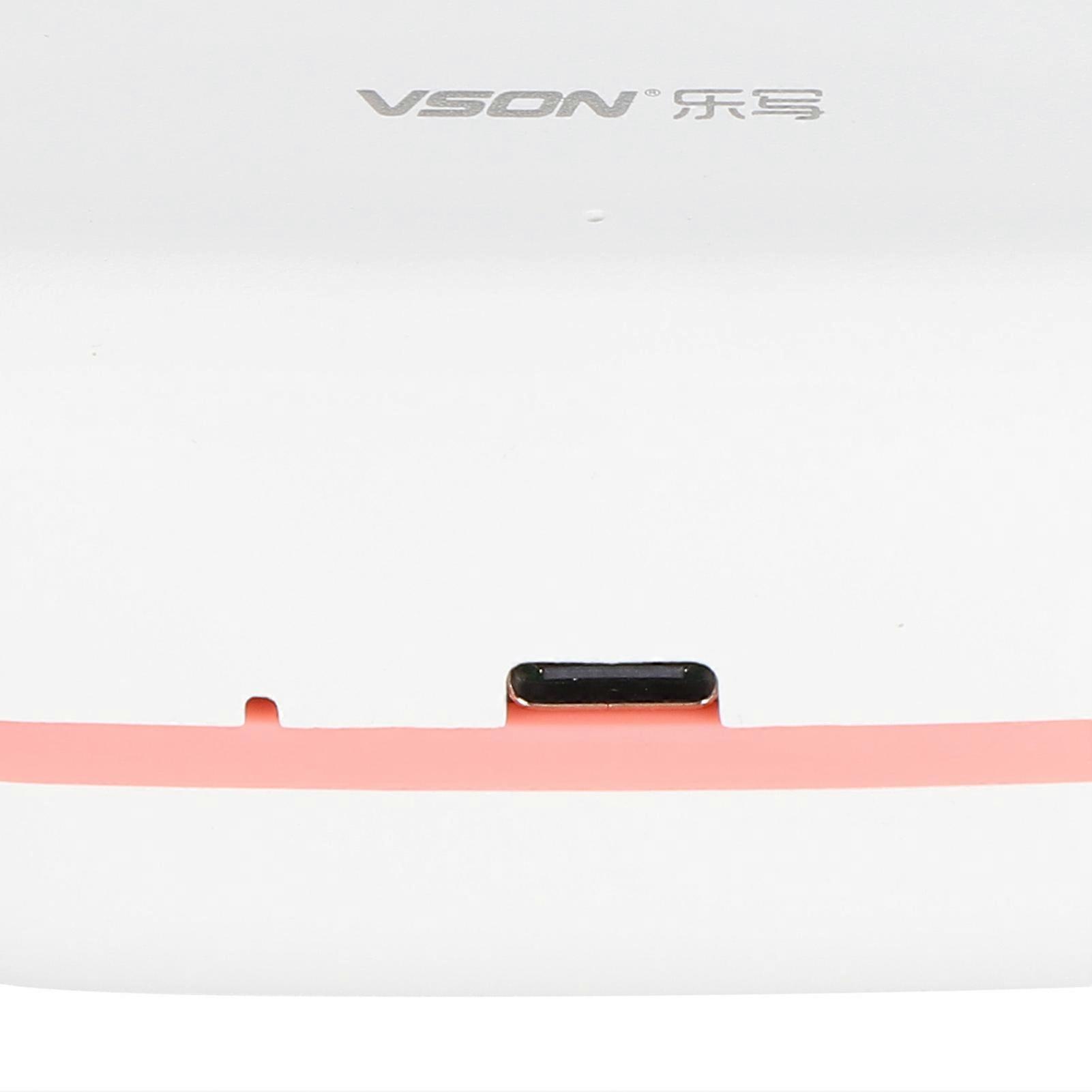Mini Printer 200DPI Portable 8.8x8.5x3.7cm TypeC Thermal Printing Device with 800mAh Battery(Pink )