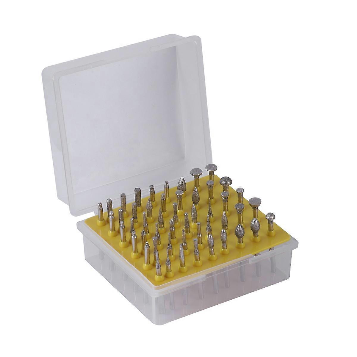 Stone Polishing Tools Spherical Rotary Burr Various Shapes Hobbyists 50Pcs