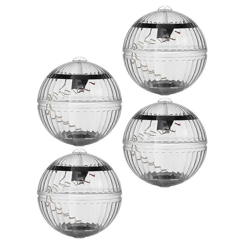 Solar Powered Floating Light for Pool with Color Changing Effects Transparent Plastic Waterproof for Decoration Use 4pcs