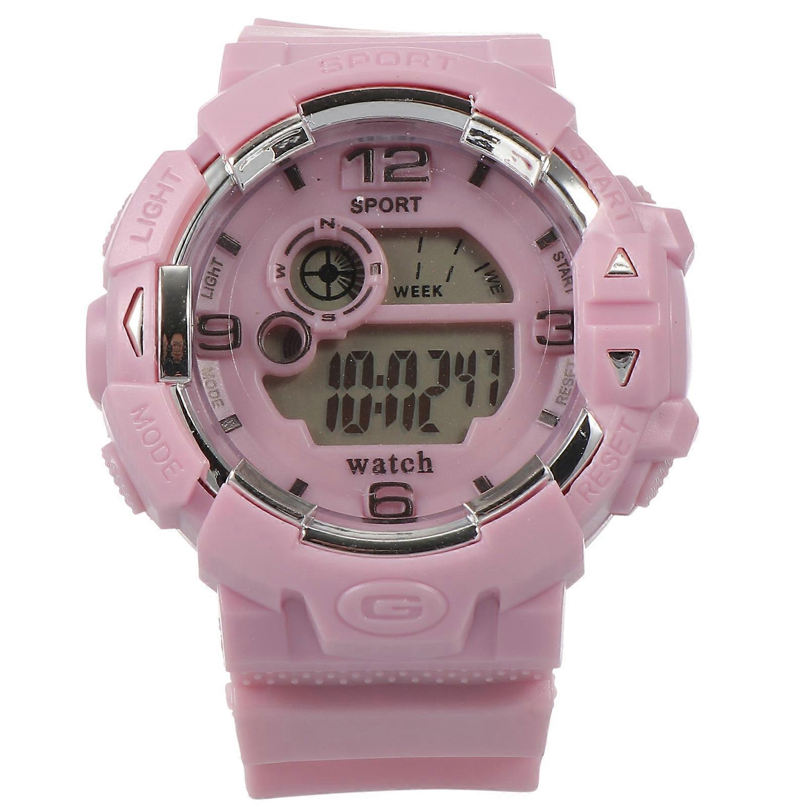 Violet Sports Watch with Clear Display and Waterproof silicone for daily use 4.13 inches