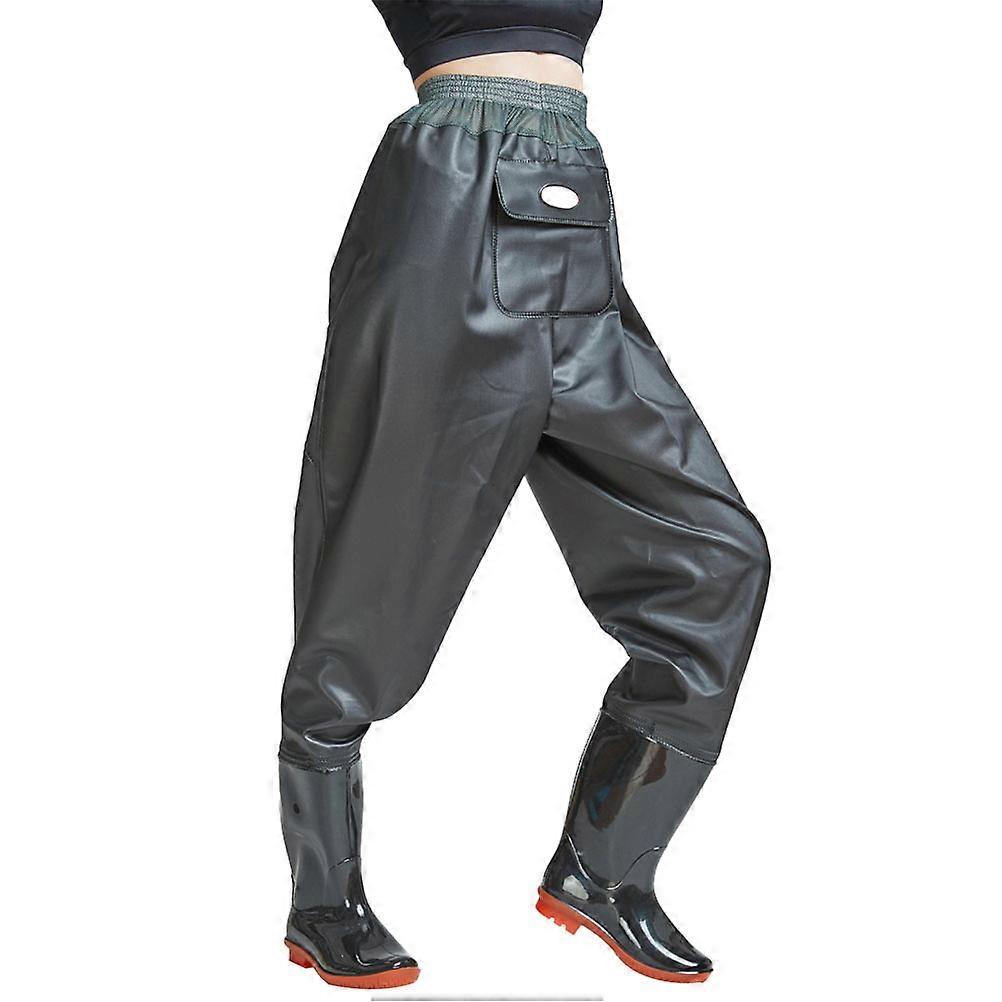 Wading Pants Men Fishing Outdoor Trousers for Men Waterproof Non-slip Outsole Simple Design 38 Yard 1Pack