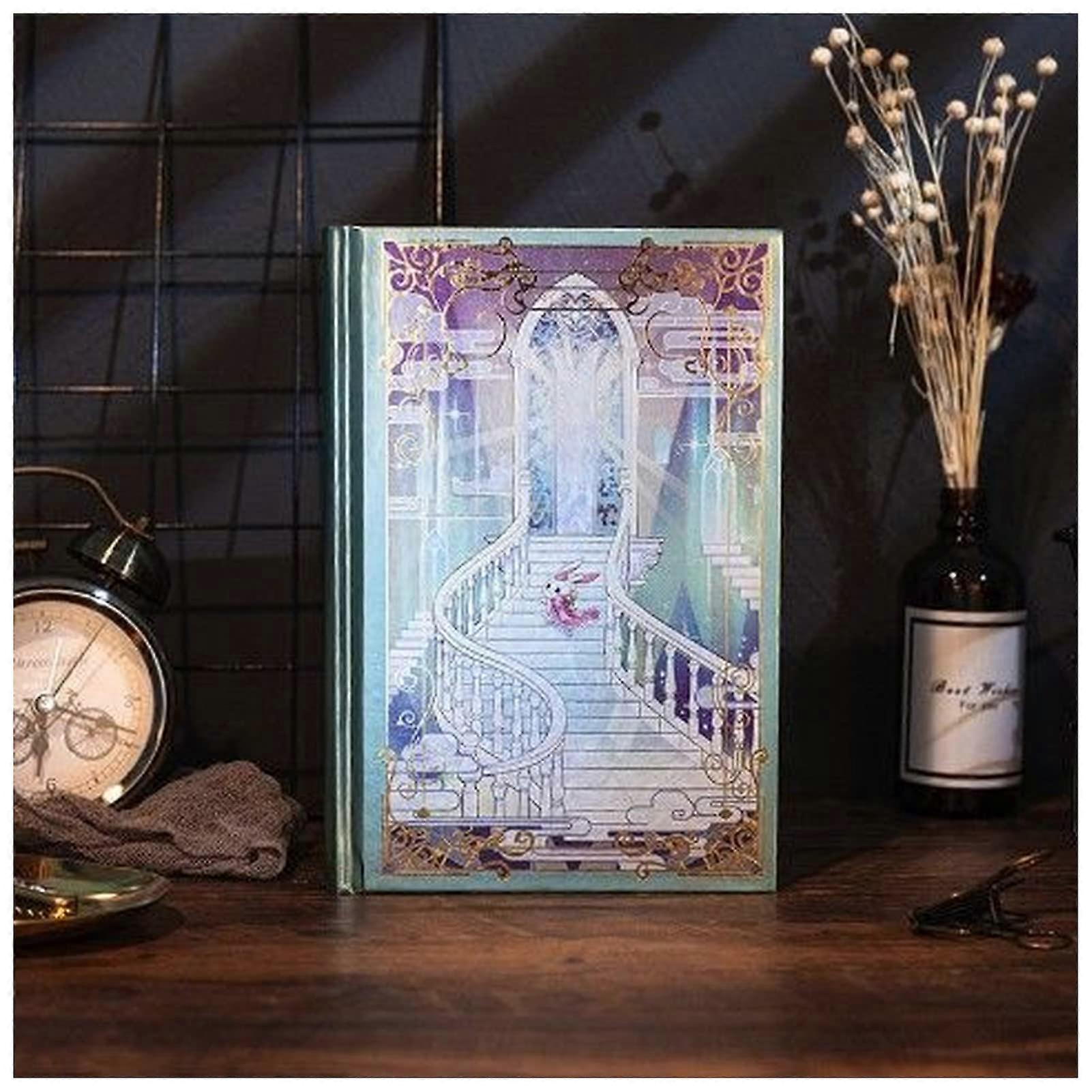 Notebook A5 Hardcover Diary, 128 Sheets, Coloured Blank Paper Journal, Gift Planner Notebook Size B