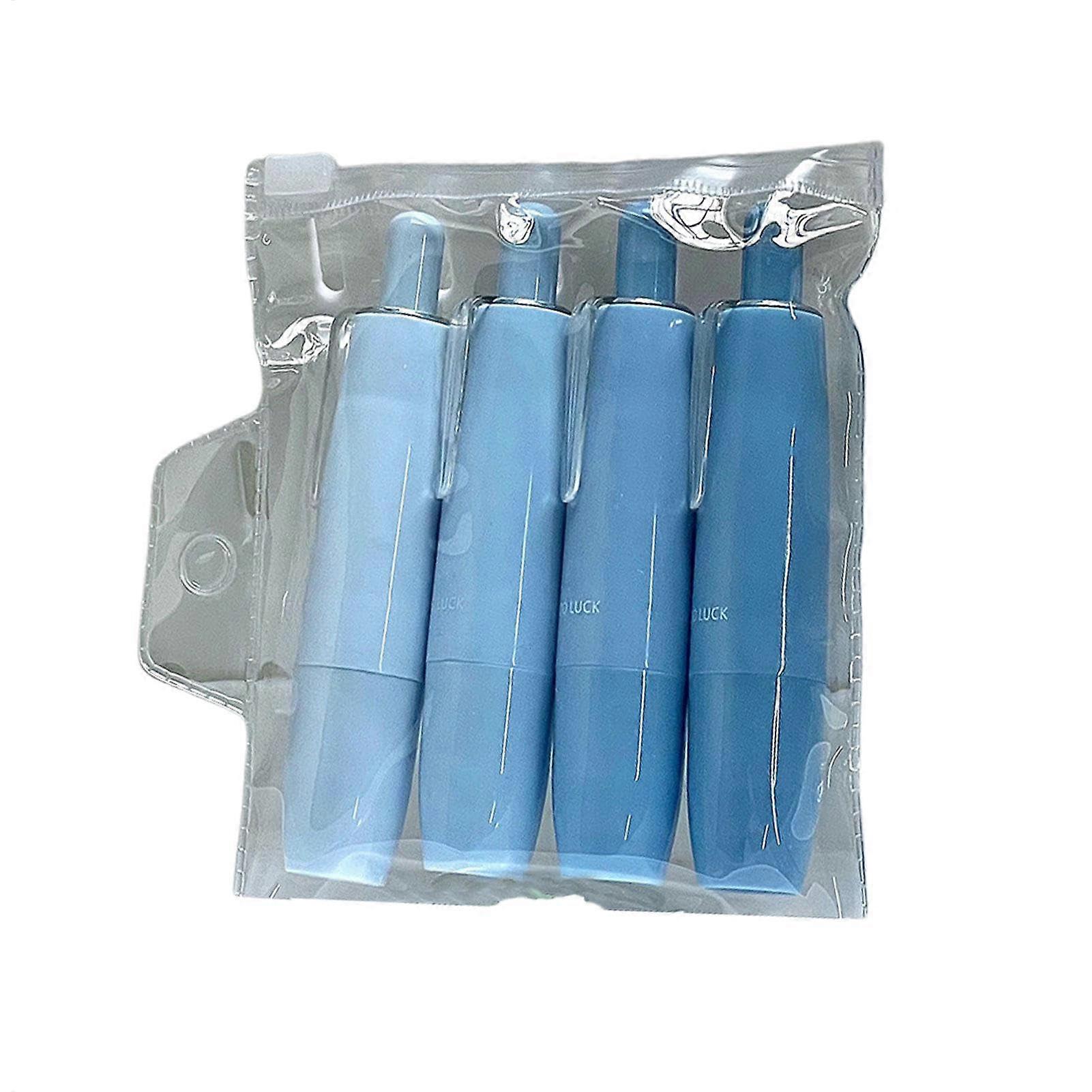 Refillable WhiteOut Pen, 4 x DoubleSided Rolls  Push Glue Sticks (Blue)