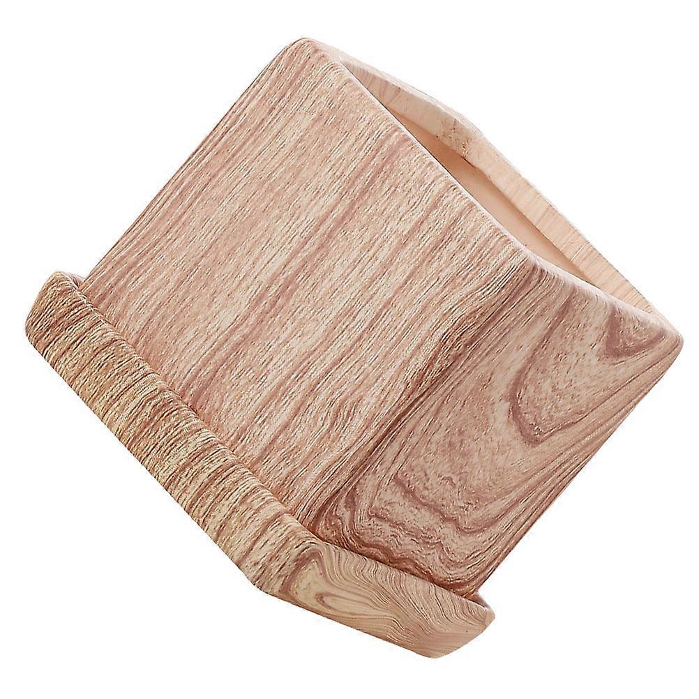 Indoor Ceramic Flower Pot For Office Use Balcony Decorative Planting Container Light Brown 18X17.5CM 1Pack