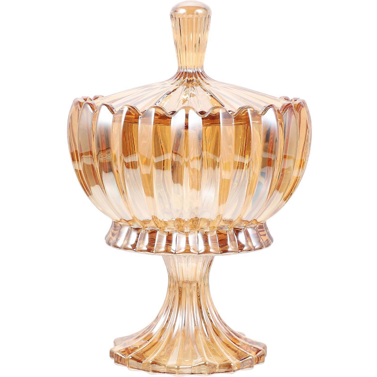 Trinket Box With Lid Glass Containers For Event Planners 9.63x6.29x6.29in Sealing 1Pack