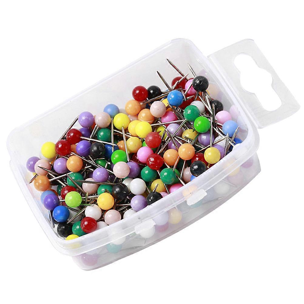 Sewing Pins with Colorful Plastic Ball Head for Craft Use Made of Stainless Steel and Plastic Multi