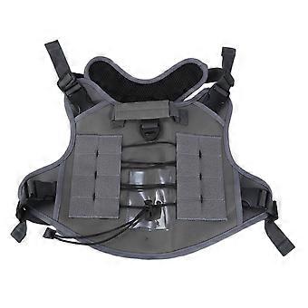Outdoor Tactically Dog Vest Reflective Safety Harness Adjustable Chest Strap Water Resistant for Large Breeds Training  orange color XL