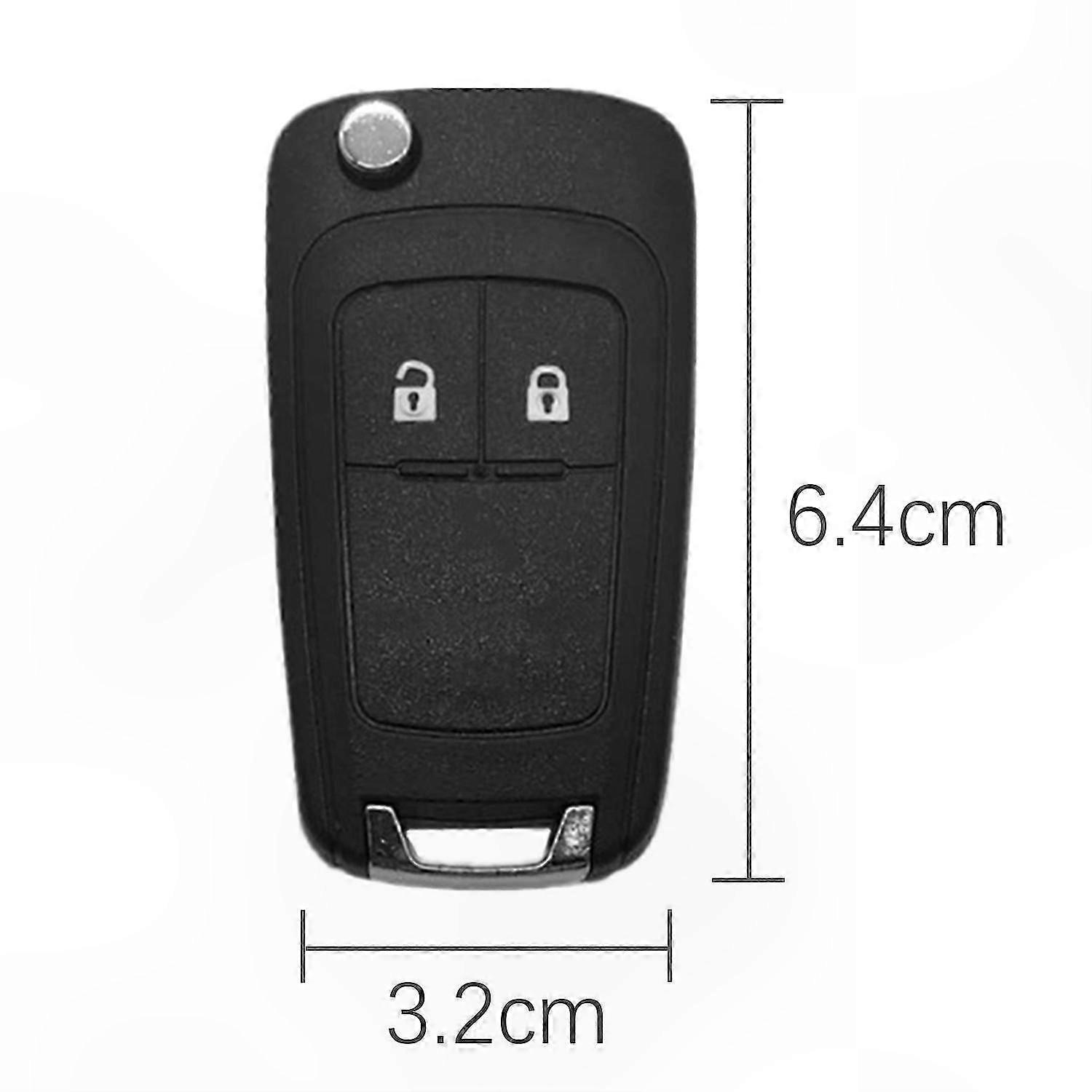 2-Button Foldable Car Key Shell for Buick Opel Chevrolet Replacement