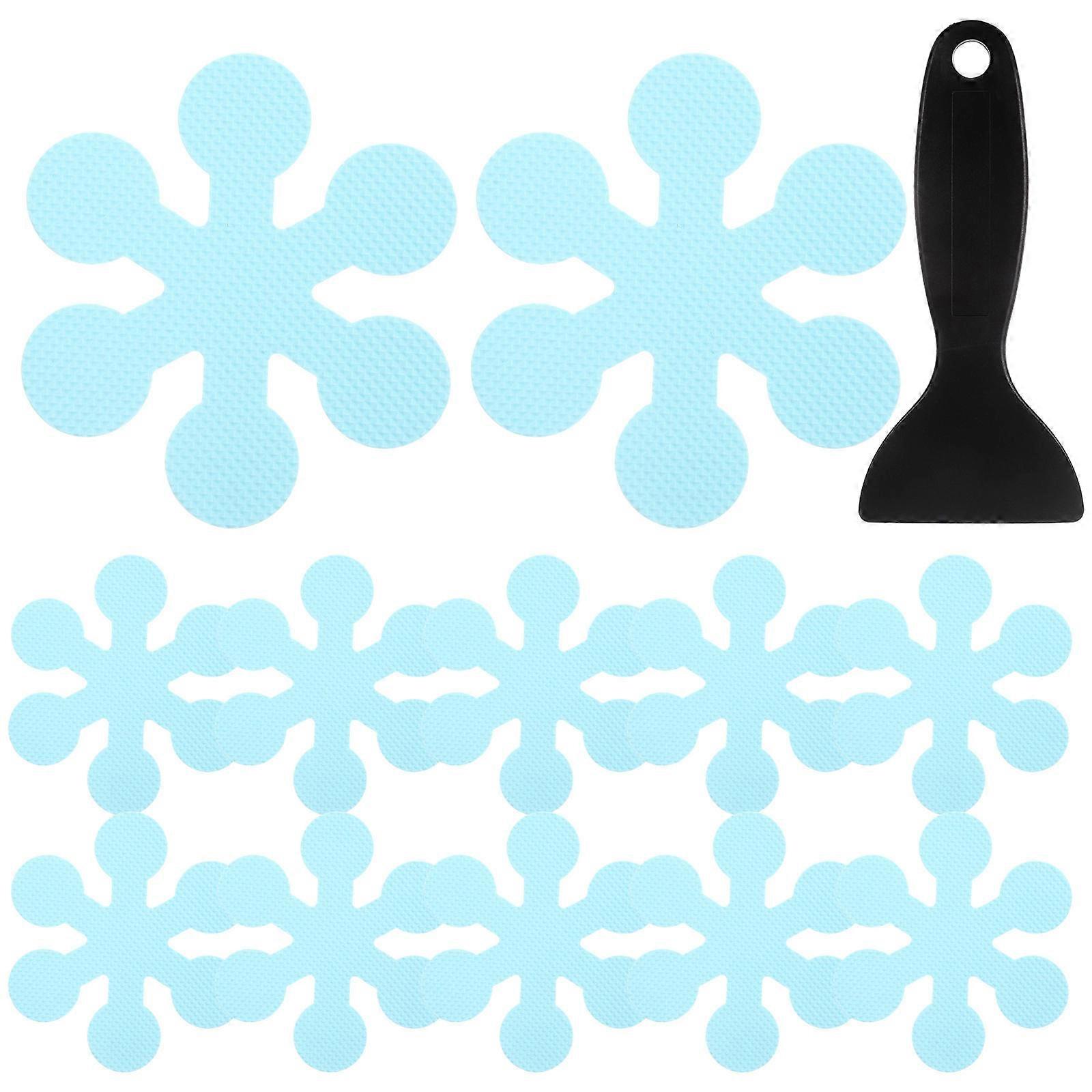 Snowflake Design Bathtub Stickers NonSlip Safety Shower Stickers for Home Decor Assorted Color