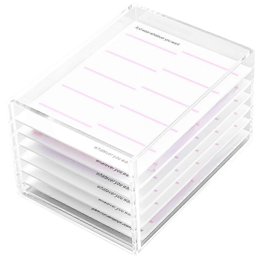 Transparent Acrylic Nail Art Storage Box with SixLayer Drawer Design for Convenient Organization