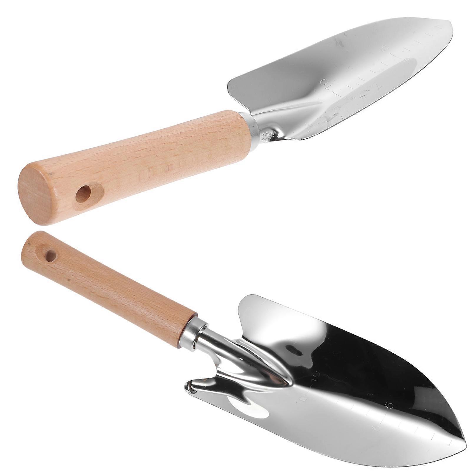 Garden Tools with Stainless Steel and Assorted Color Handles for Potting Soil Weeding