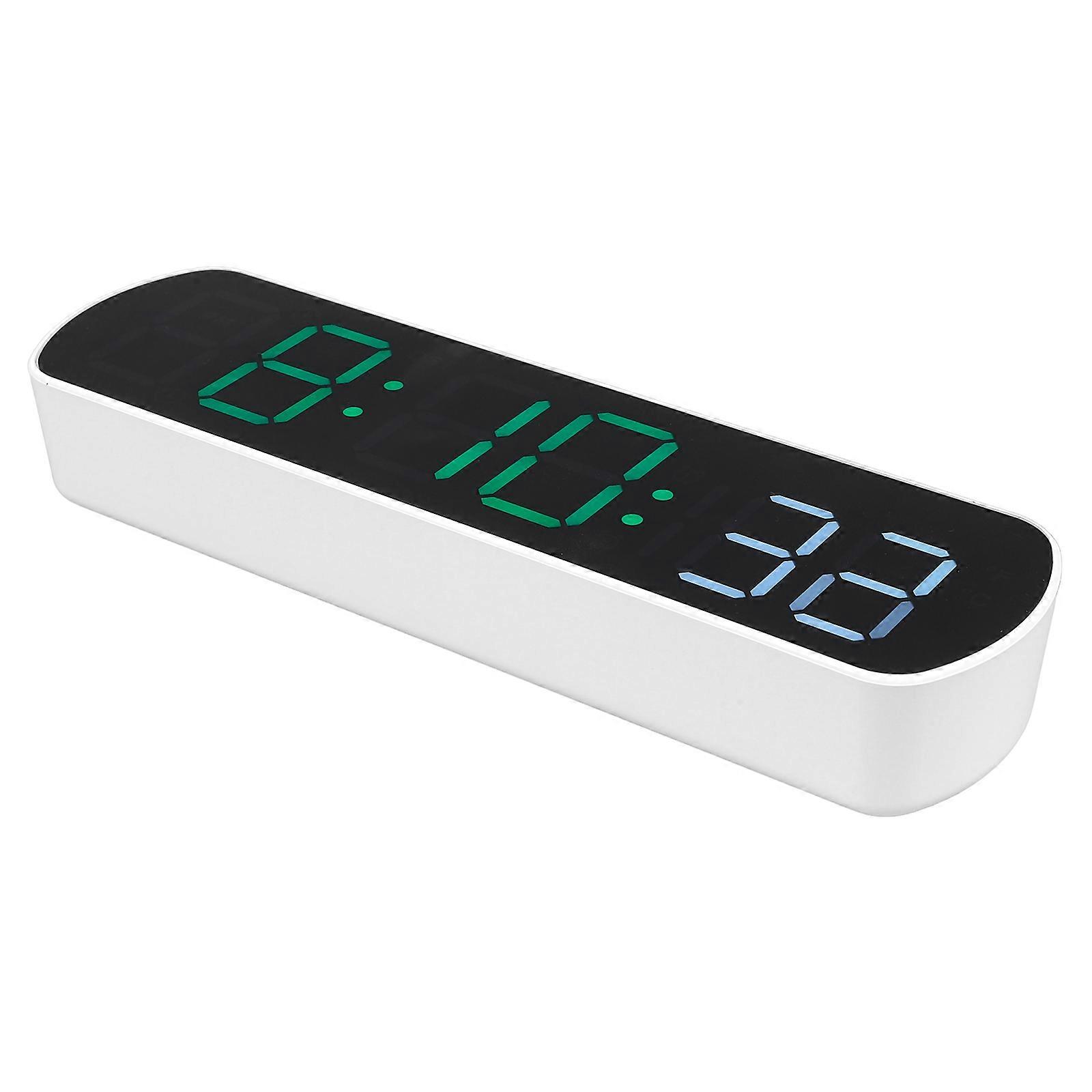 LED Digital Alarm Clock with HD Display, Multi Function Countdown Timer, Silent Operation for Bedroom & Home Decor (No Battery Included)