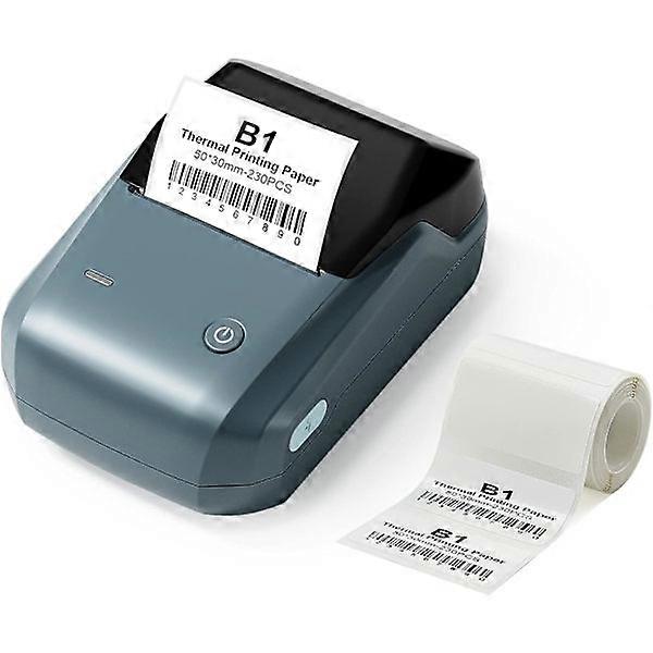 50mm B1 label printer with ribbon, Bluetooth thermal label printer.