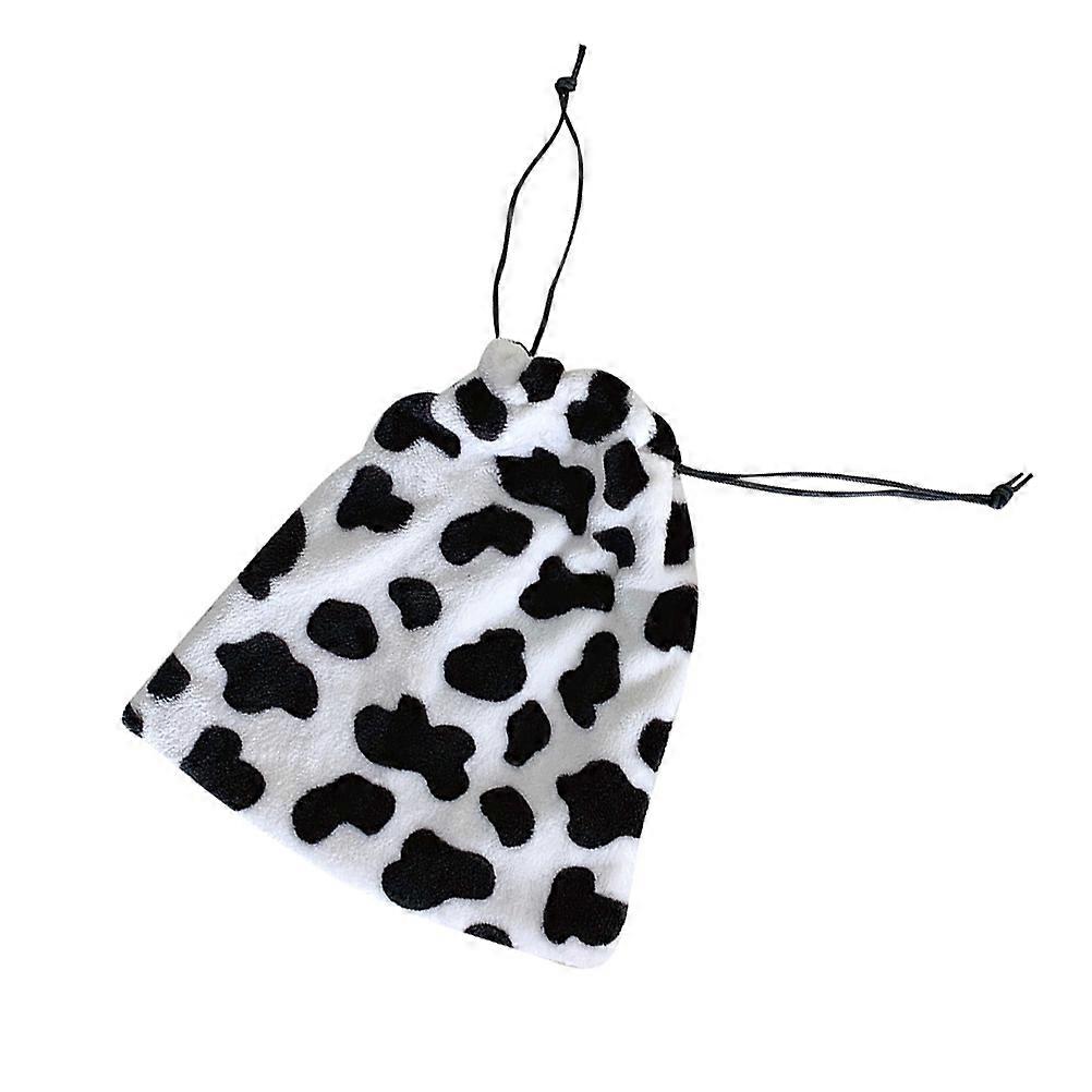 Here's a polished and professional product description for the **Plush Cow Drawstring Makeup Storage Pouch Crossbody Bag**:
   
### πβ¨ Plush Cow