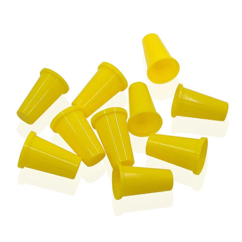 プラスチックフィンガープロテクターDIYクラフトキルティング針仕事用のカラフルな指ぬきキャップ各種色小さいサイズ
