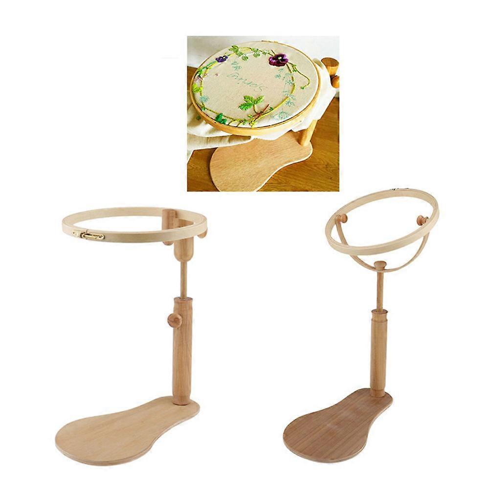 Creative Wooden CrossStitch Frame Adjustable Embroidery Rack Rotary Cross Stitch Stand (3546cm)