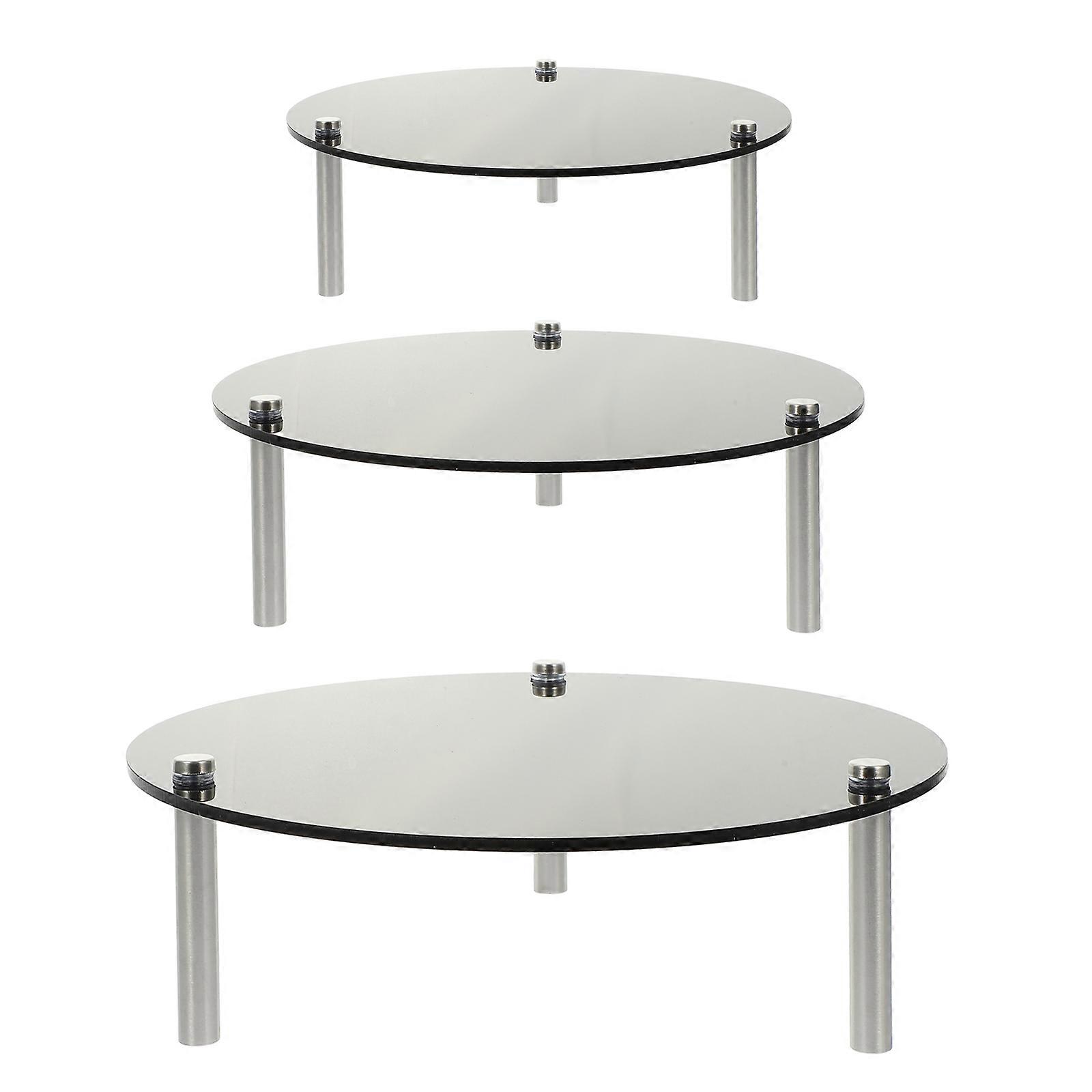3-Tier Acrylic Cupcake Stand Dessert Stand 30x30cm For Celebrations Events 1Pack