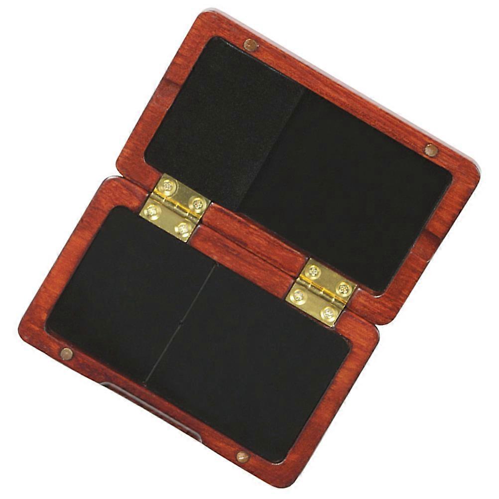 Wood Oboe Reed Storage Box Dark Red Portable and Durable for Safe Storage Use 3.5x2.5x1 inches
