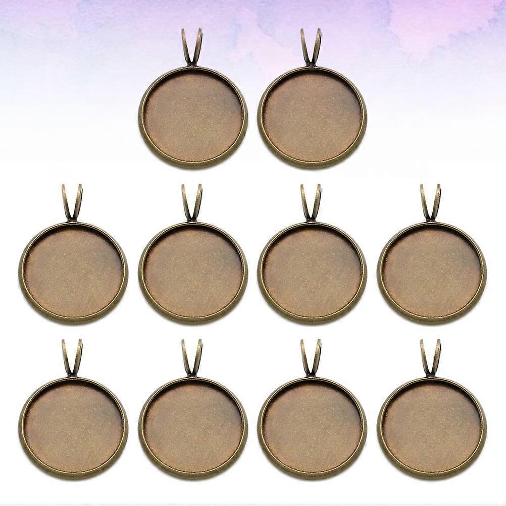 Zlaté kulaté podnosy pro DIY výrobu šperků s měděním 20 mm