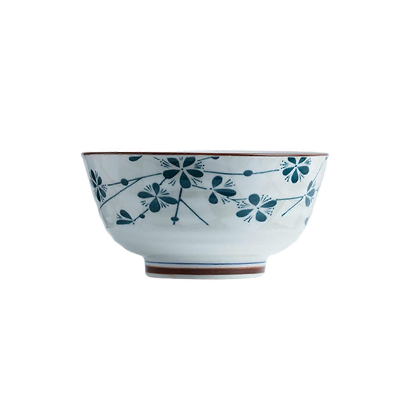 Underglaze color in Japanese style, delicate, simple, and durable, temperature ceramic soup bowl, 16.5 cm noodle bowl.