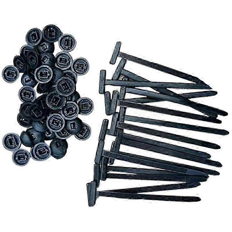 Nylon universele kabelbindgesp, 10-100 stuks pin en knoop kabelbinders zelfsluitend