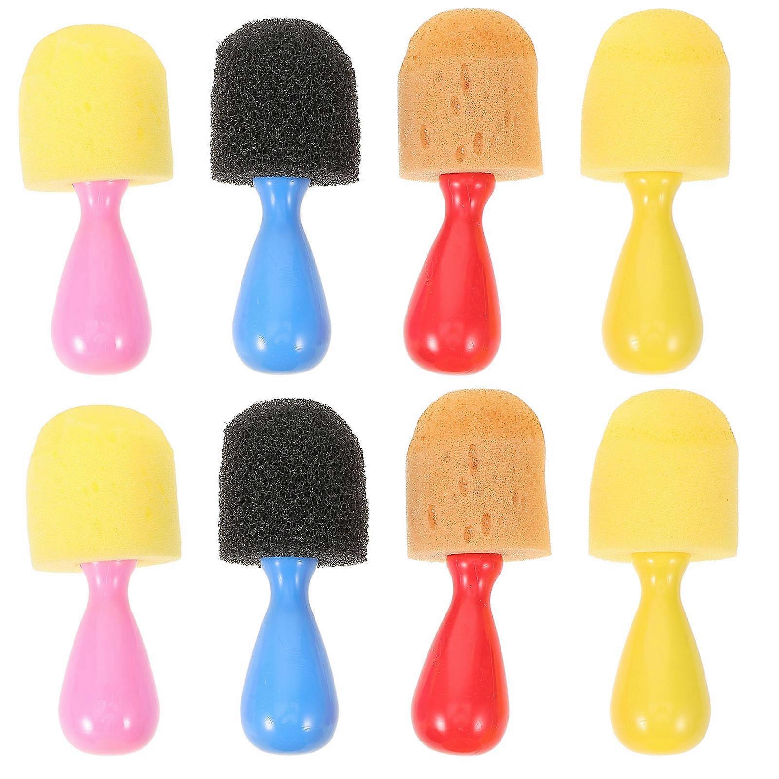 Painting Sponge for Kids 8Pcs Assorted Color Drawing Sponge Safe and Durable