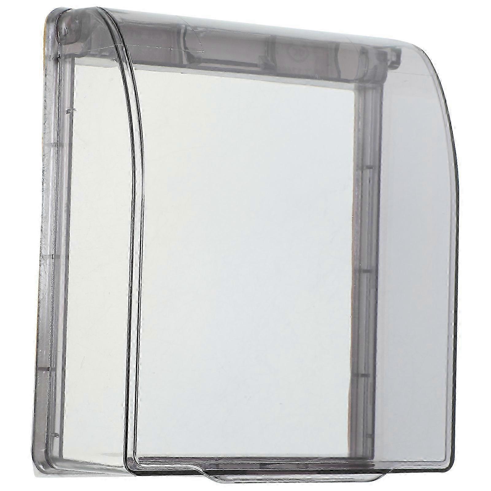 Adhesive Socket Waterproof Cover Bathroom Outlet Wall Protector Square Design 2Pcs