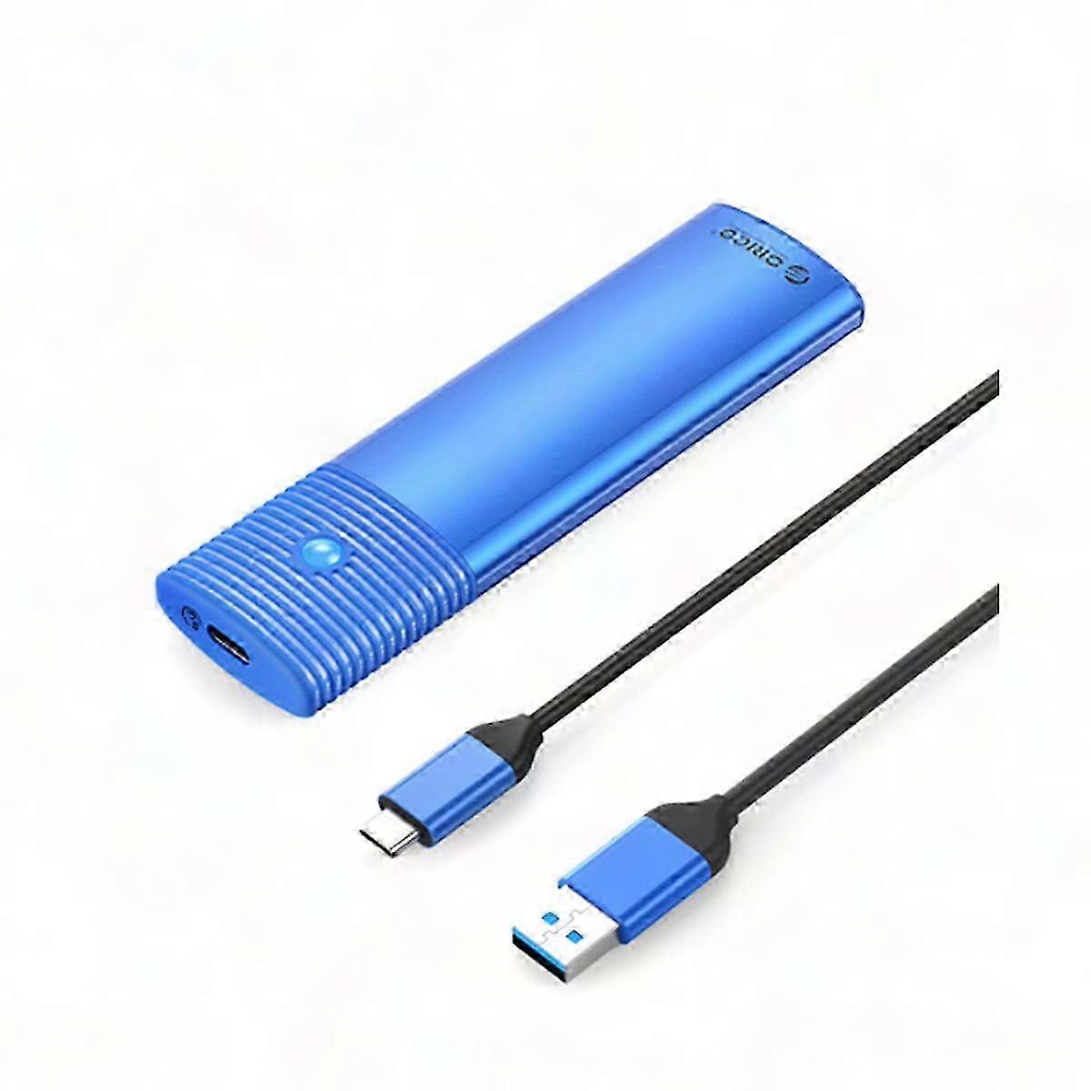 USB 3.2 Portable M.2 SSD Enclosure Type-C External Hard Drive Case for HDD & SSD