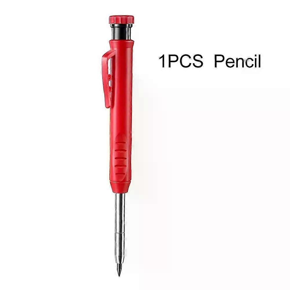 Solid Carpenter Crayon Set with Built-in Sharpener Deep Hole Automatic Pencil Marker Marker Sketch Drawing Tool