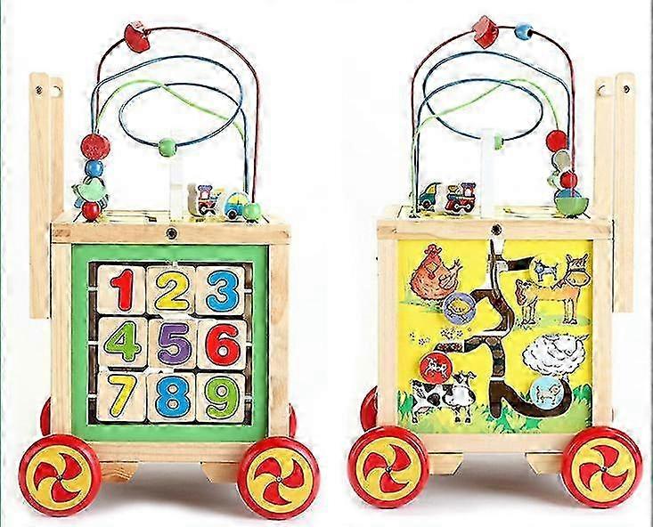 New wooden colored walker mobile cart 2025