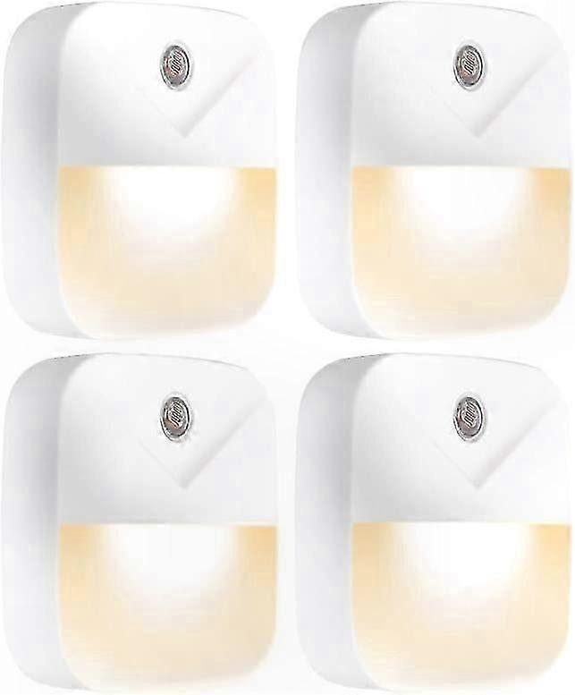 Motion Sensor Night Light, 4-Pack Wall Plug LED with Auto On/Off Feature