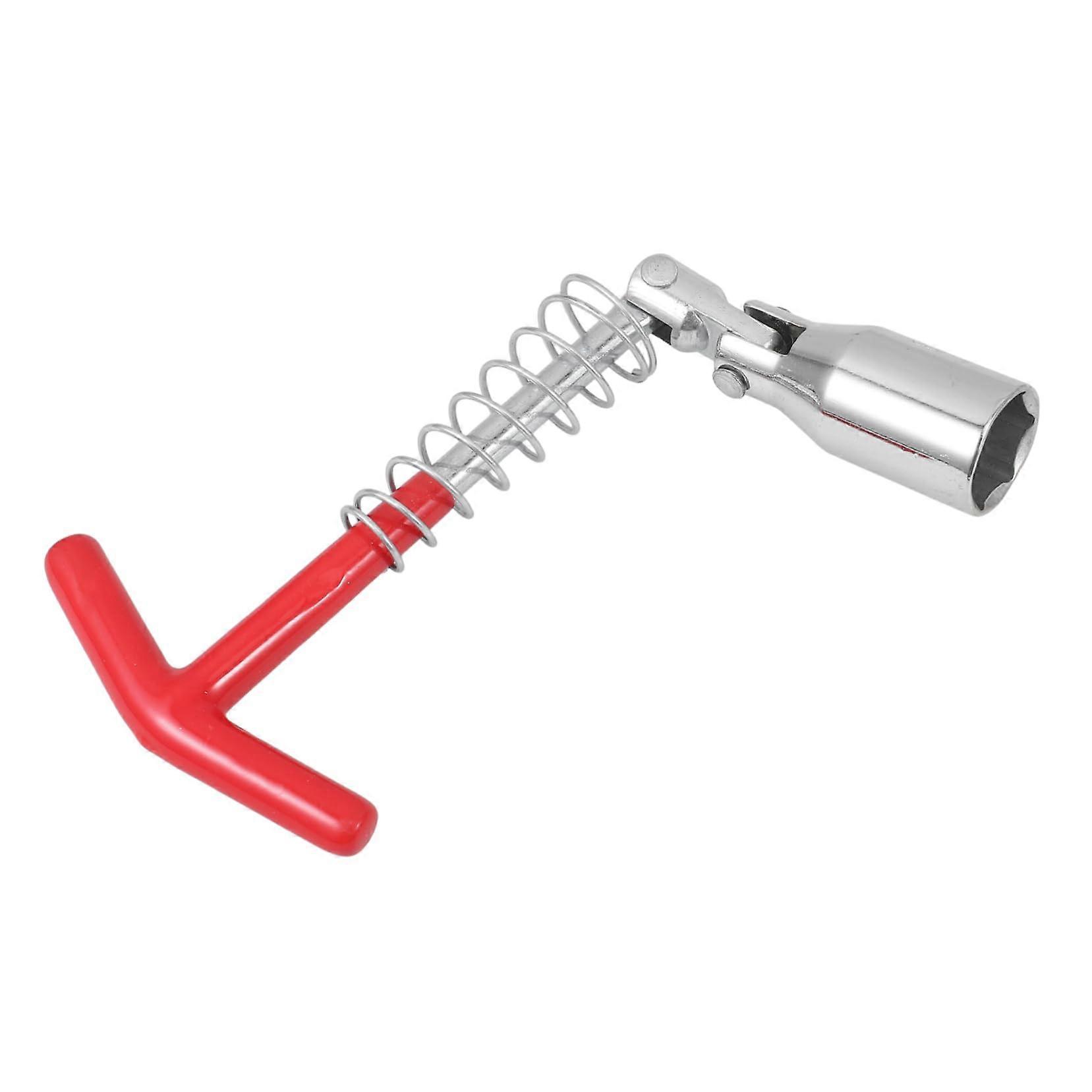 Spark Plug Wrench Set - Portable Steel Spark Plug Socket Tool 21.4x8.8x2.3CM for Easy Spark Plug Changes