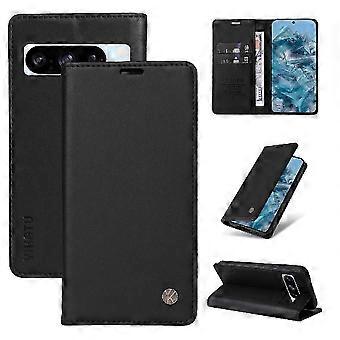 Flip Case For Google Pixel 8 Pro And Stand Functionality Faux Leather And Full Matte Tpu With Card Slots Strong Magnetic Attraction