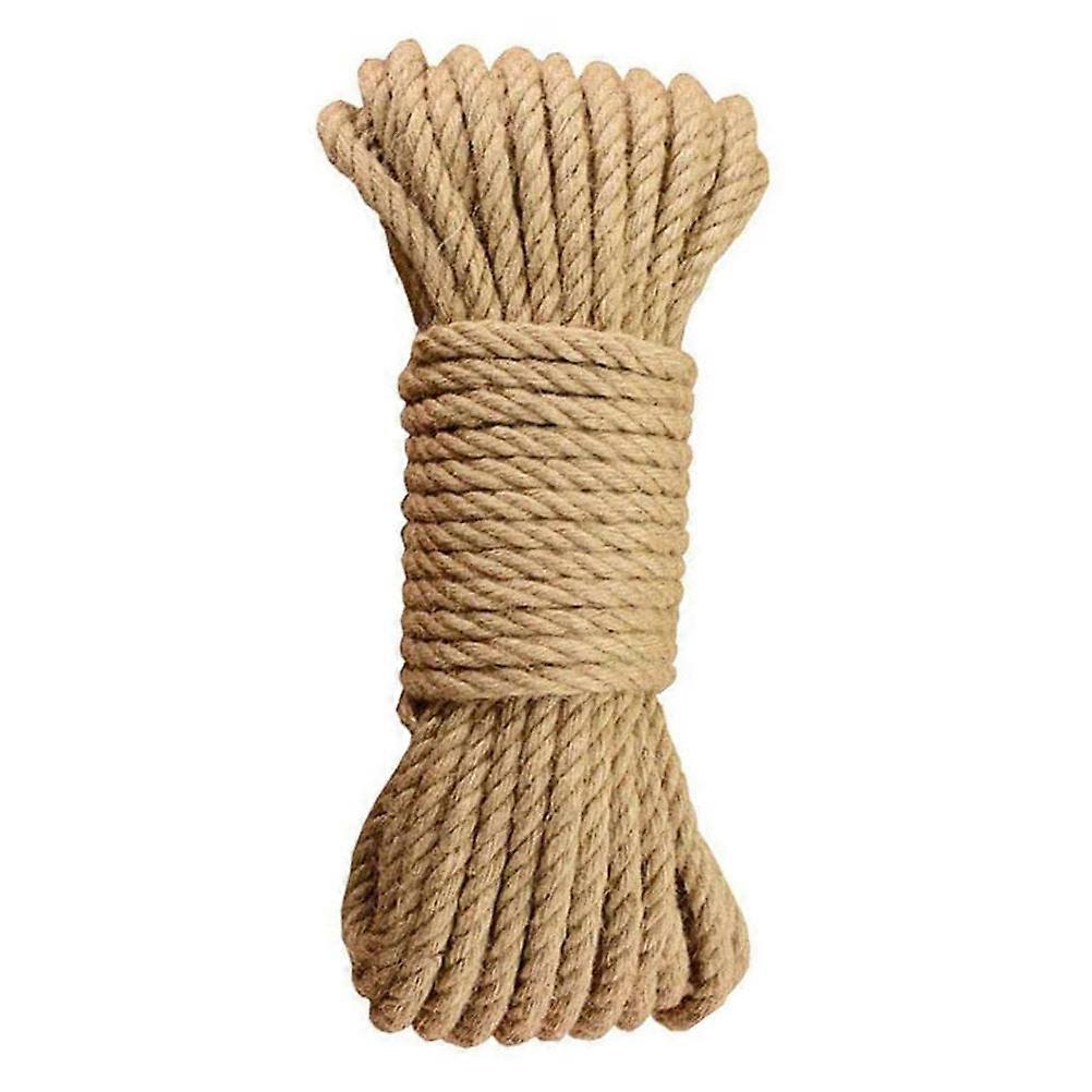 Brown Synthetic Sisal Hemp Rope for Decorative Use Durable Cat Scratching Rope 25M