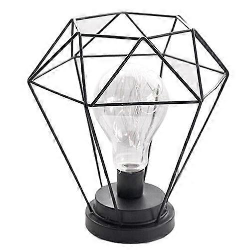 Iron Art Minimalist Table Lamp Hollow Shape Desktop Light Suitable For Christmas Decoration Dining Room 18 x 18 x 20 Saving 1Pack