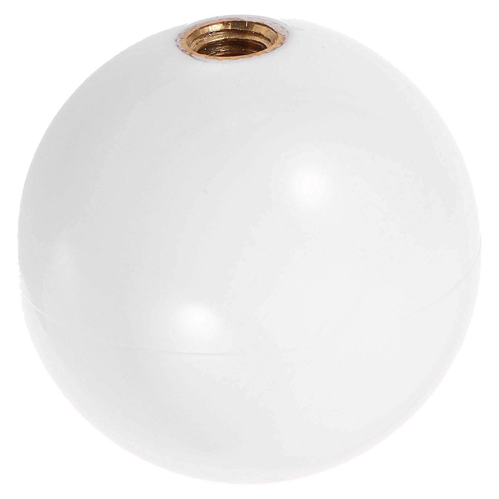 White Replacement Game Joystick Ball Head for Smooth Gaming Experience and Durable Plastic Material