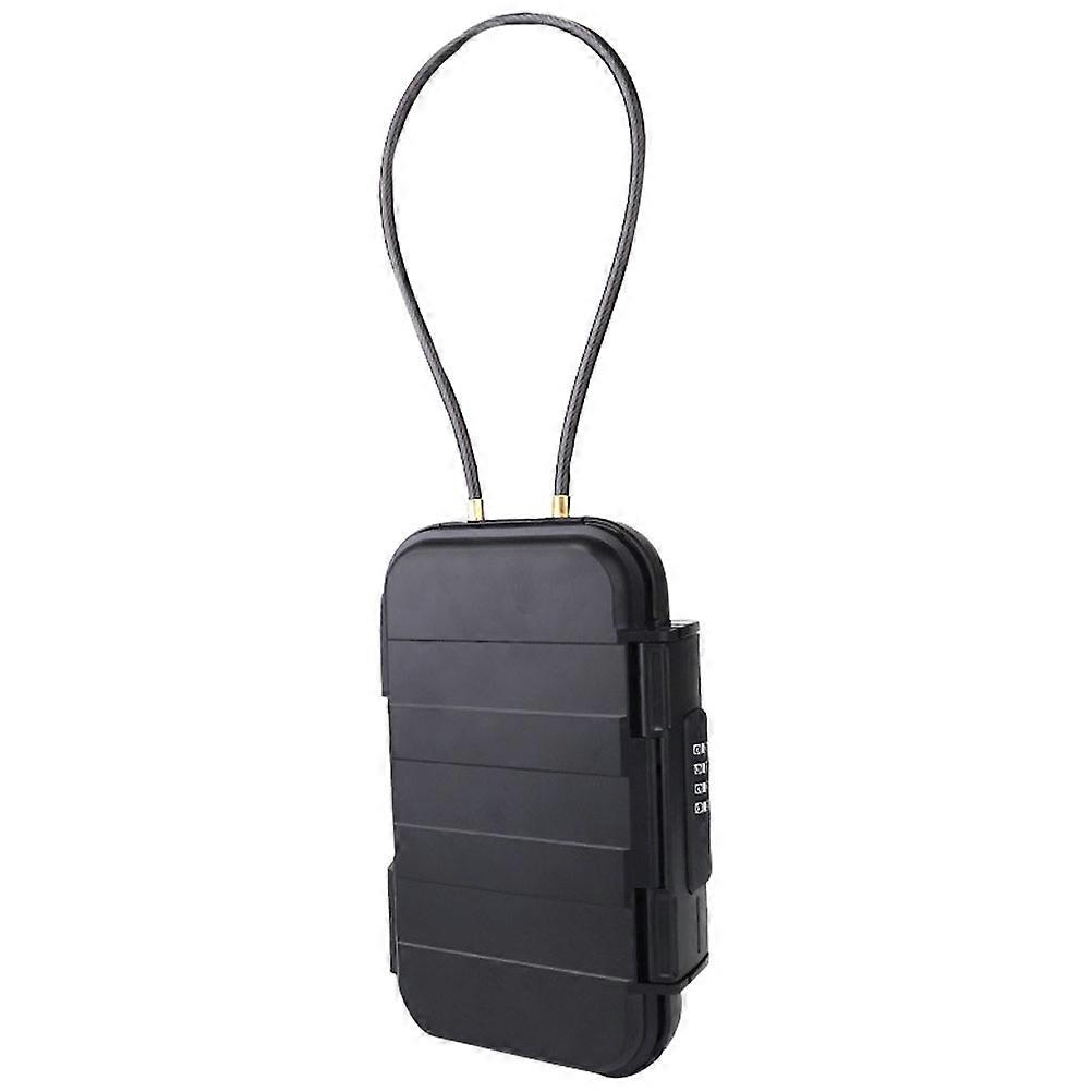 Money Box Storage Holder For Travelers With Portable Design And Code Lock Feature 1Pack