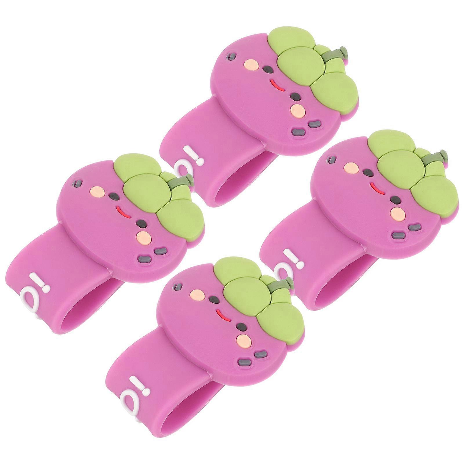4Pcs Cord Ties Ideal For Organizing Headphone Cables And USB Wires At Home Office Travel With Flexible PVC Material