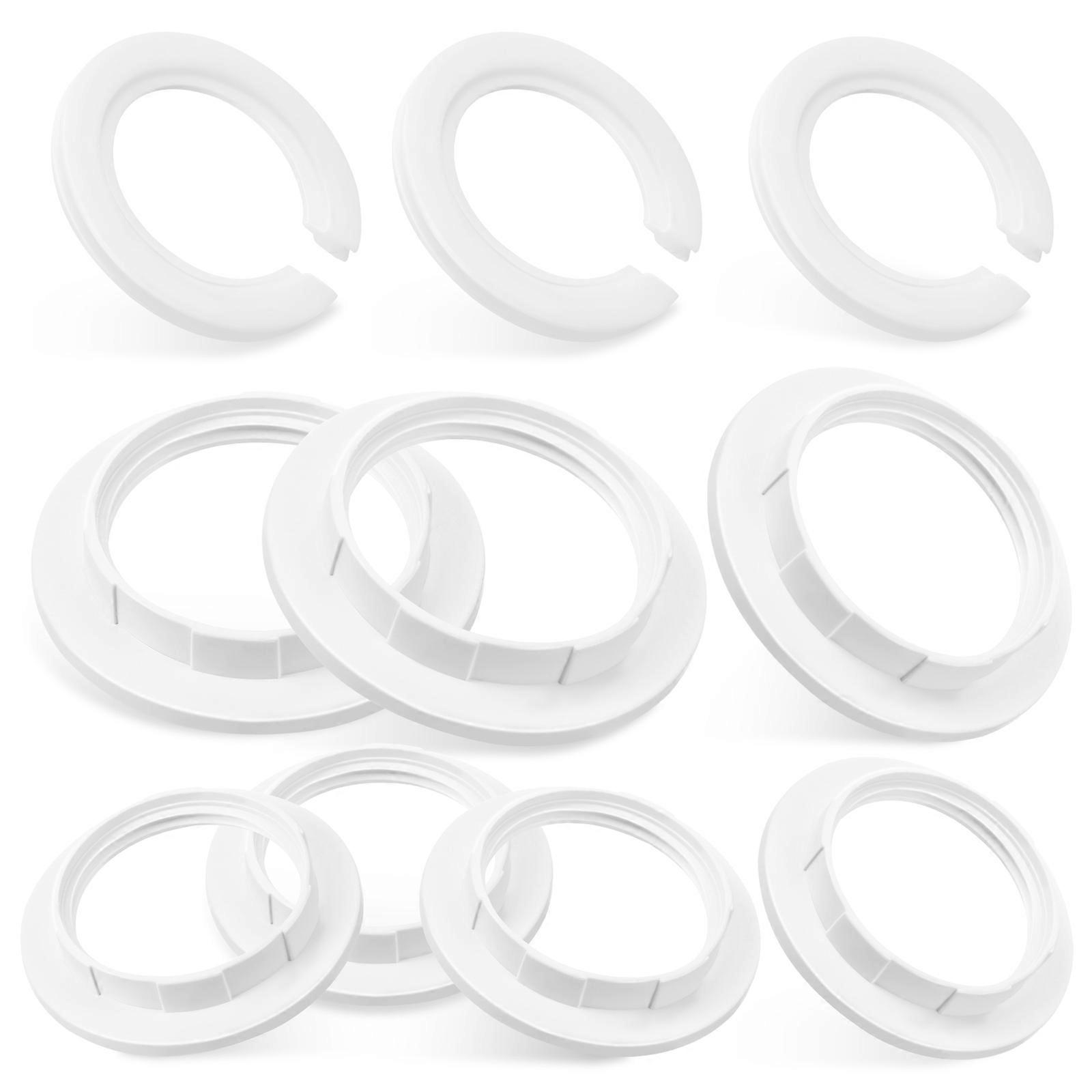 15pcs Lamp Shade Adapter Set To Reducing Rings Socket Holders Easy Tool Installation For Pendant And Upright Lamps Durable Plastic