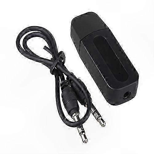 Wireless Bluetooth-compatible 3.5mm Audio Adapter with Microphone for Car Stereo Music Streaming