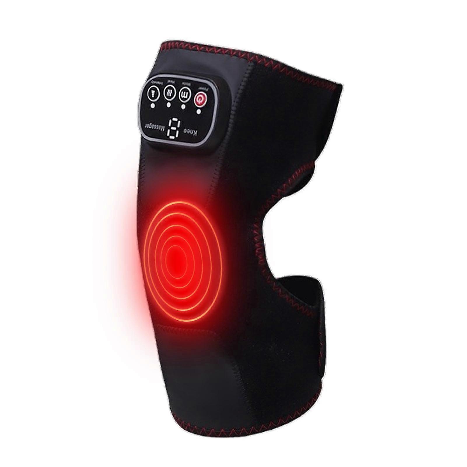Knee Massager With Heat And Vibration Adjustable Elbow And Knee Massager Vibration Knee Pad For Knees And Shoulders