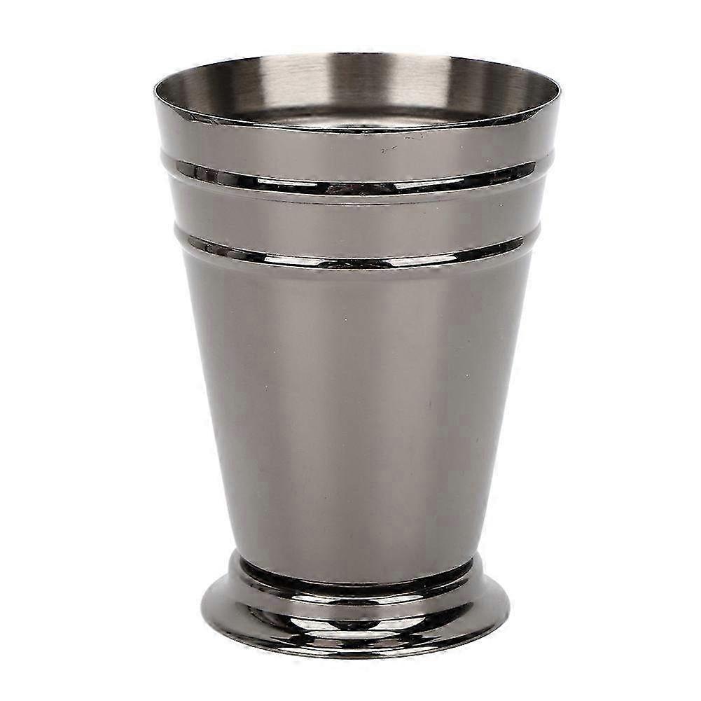 Frosted 304 Stainless Steel Cocktail Glass - 400ML Red Wine Drinking Cup & Anti-Fall Bartending Tool for Bar & Party Use (Black)