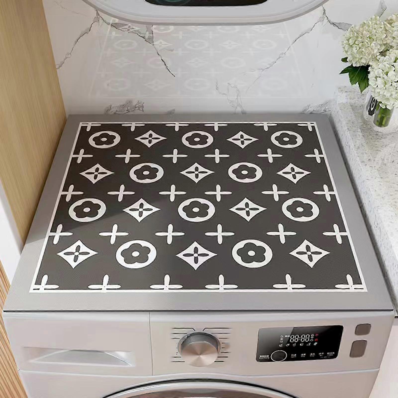 Protective Cover for Washing Machine, Waterproof, NonSlip, Dustproof, A3 Style, 60cm×60cm